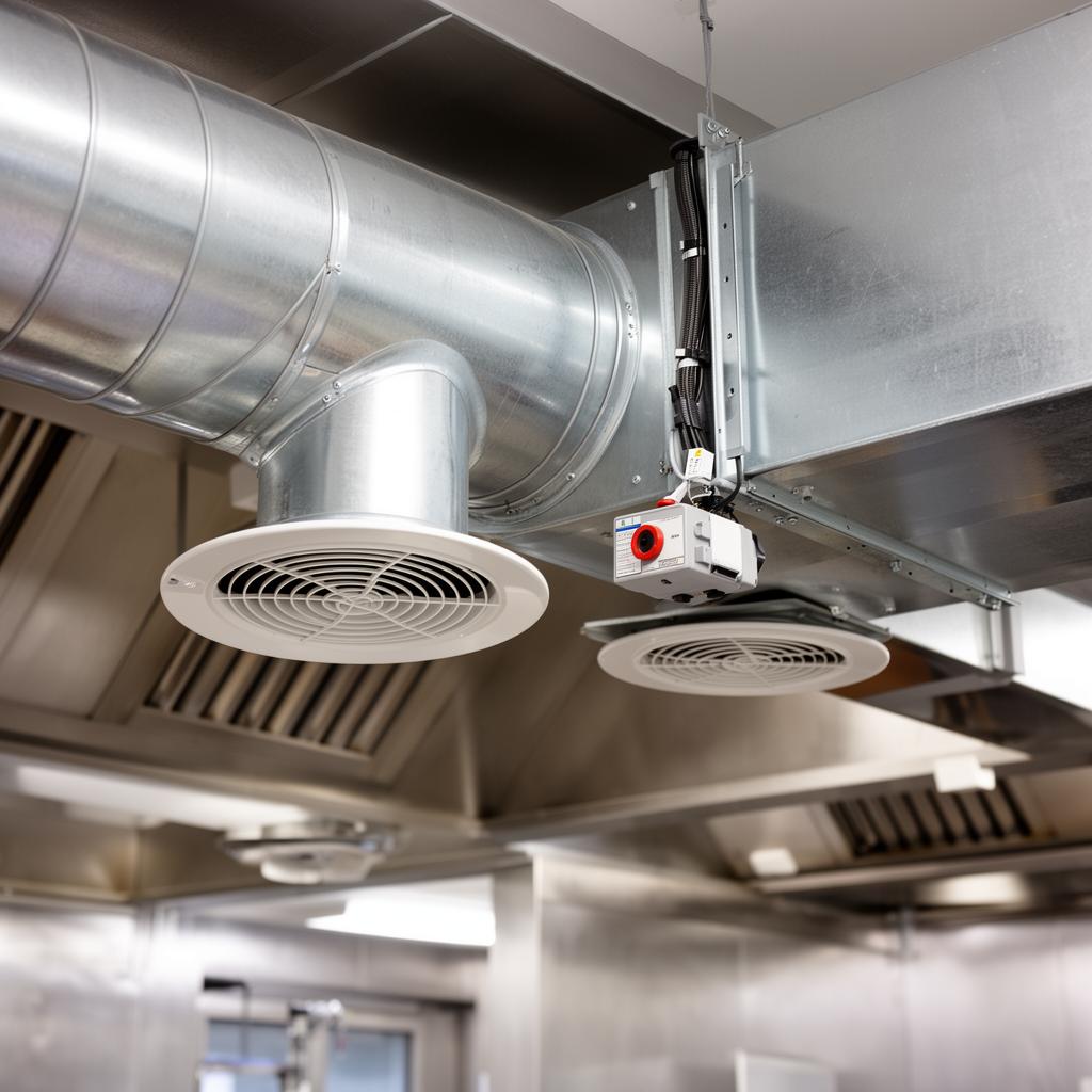 Sistema di immissione aria fresca con ventilazione e dispositivo gas interlock