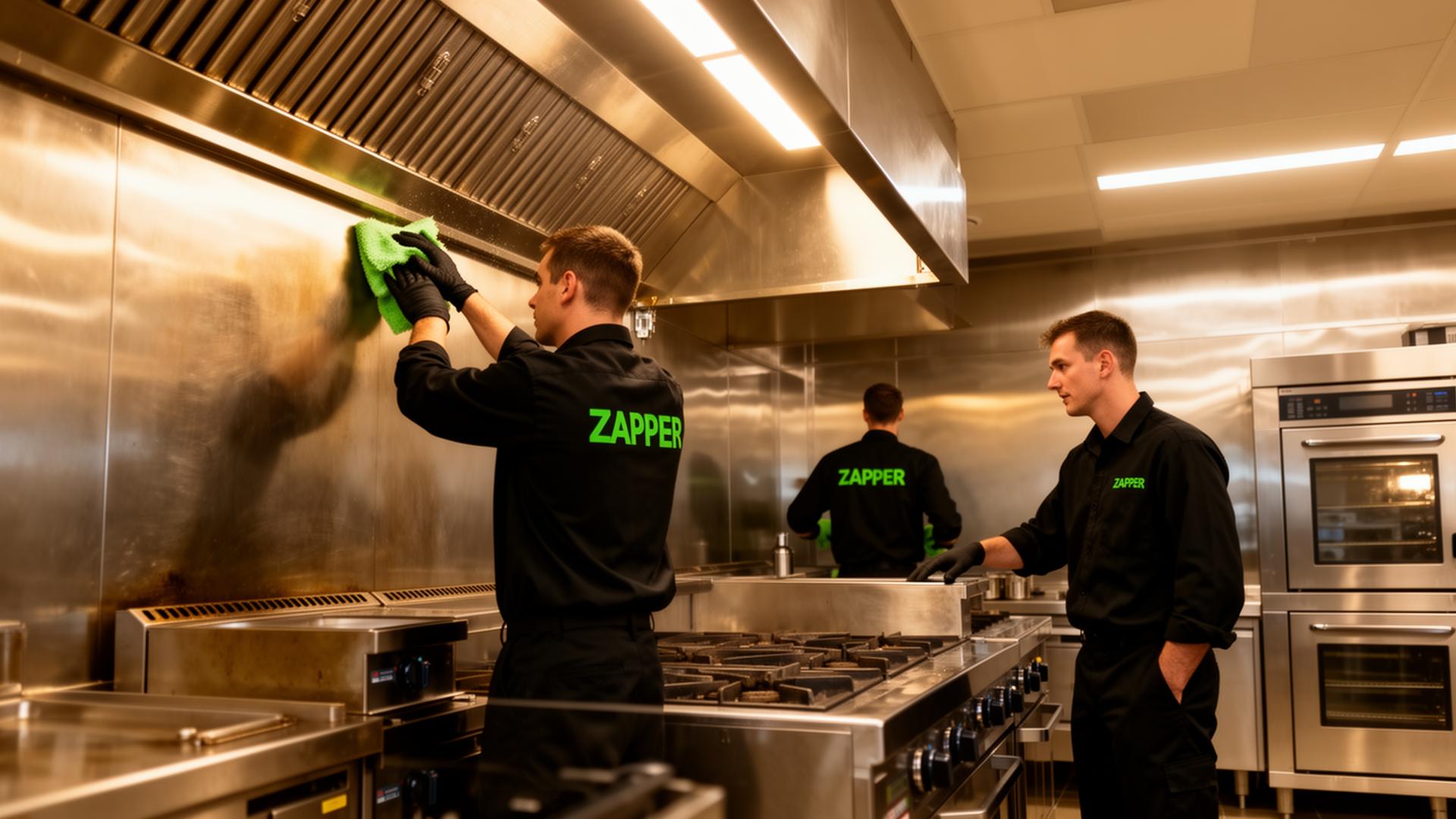 Team ZAPPER® al lavoro in cucina professionale